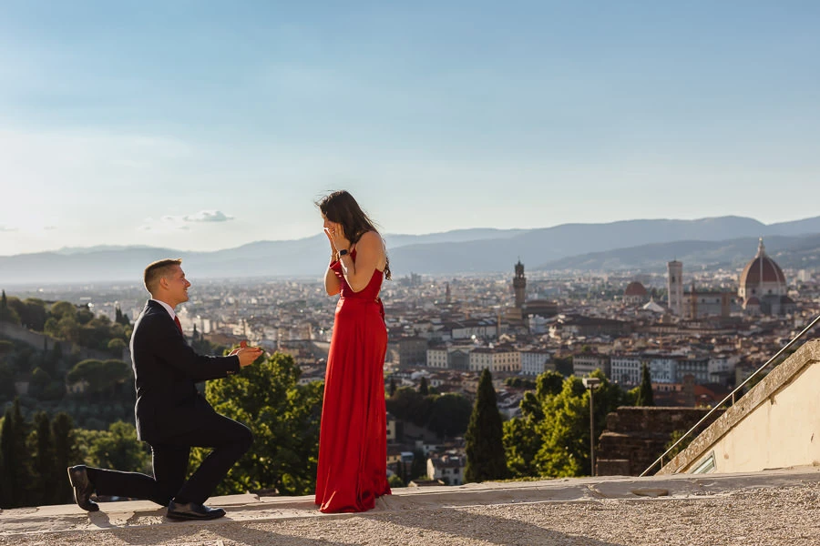 Marriage Proposal in San Miniato al Monte, Florence