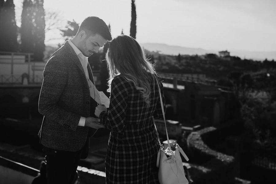A perfect surprise wedding proposal