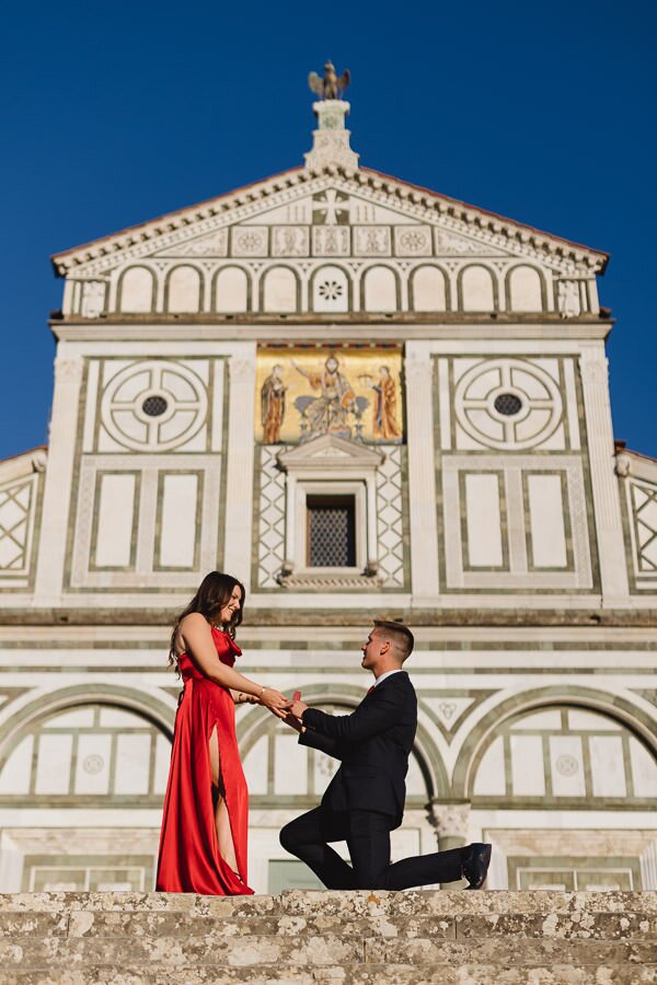 Marriage Proposal in San Miniato al Monte, Florence