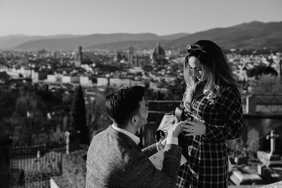 A perfect surprise wedding proposal