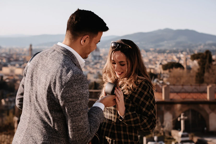 A perfect surprise wedding proposal