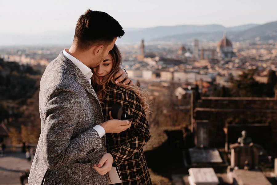 A perfect surprise wedding proposal