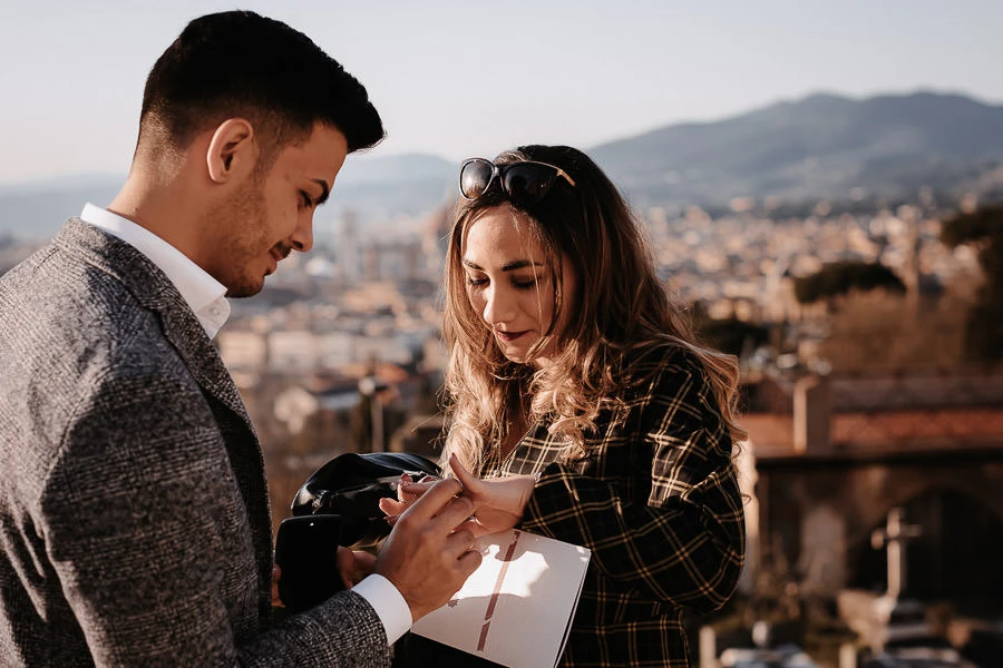 A perfect surprise wedding proposal