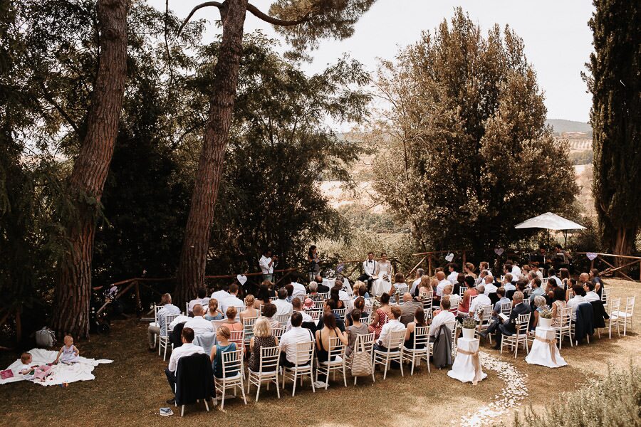 Ceremony at the Borgo Sant'Ambrogio in Pienza