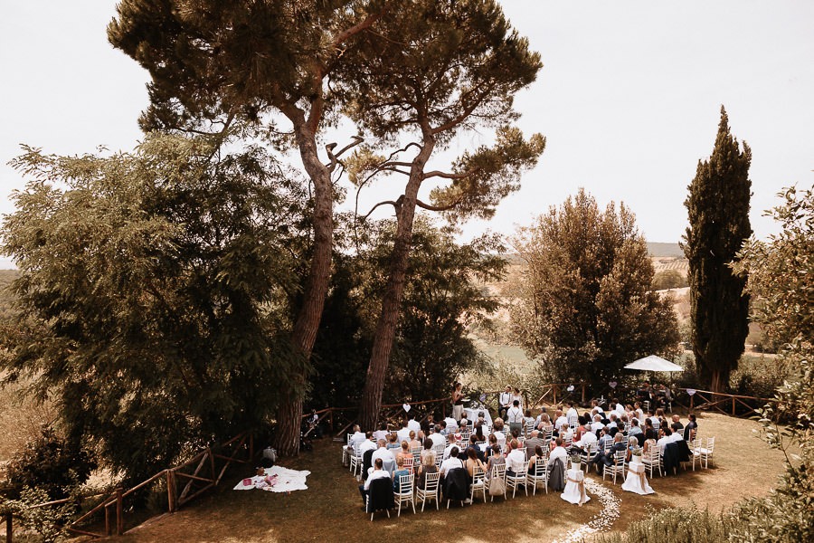 Ceremony at the Borgo Sant'Ambrogio in Pienza
