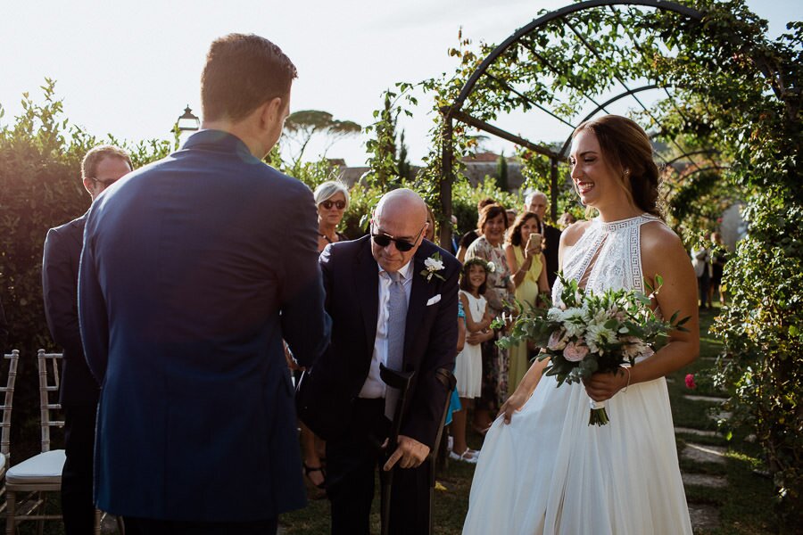 Ceremony at Villa Scorzi