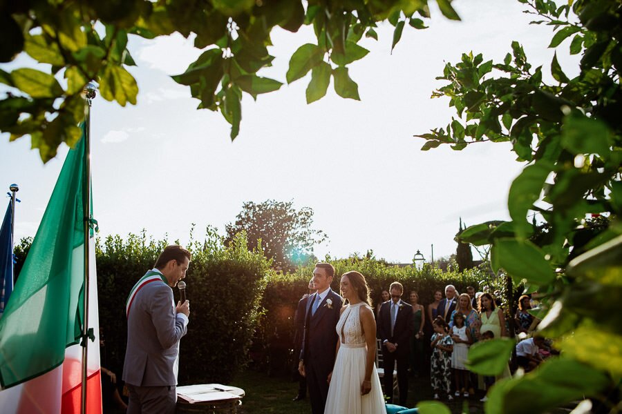 Ceremony at Villa Scorzi