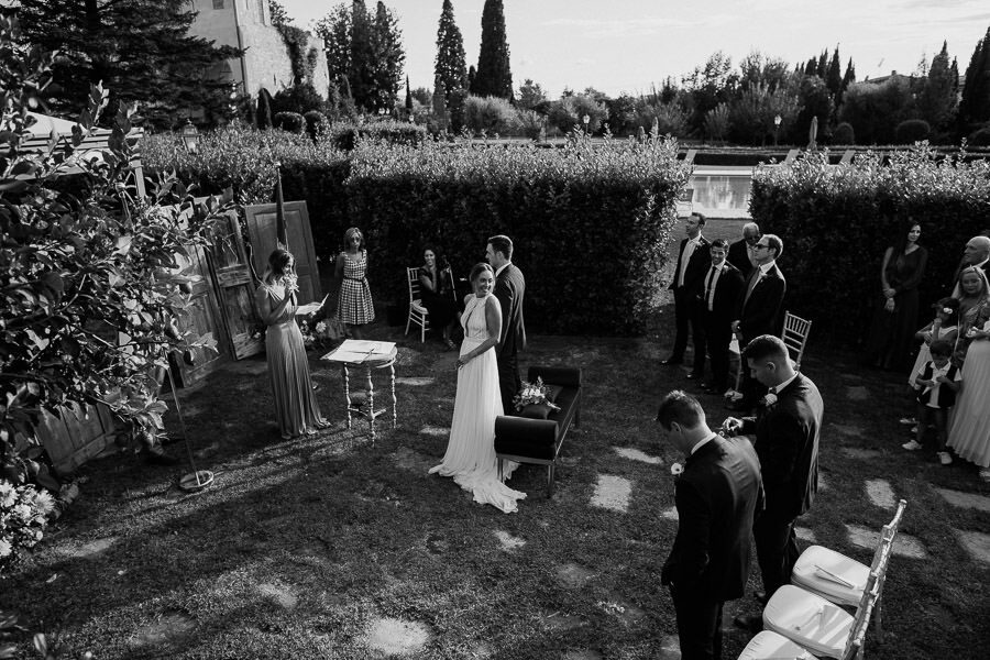 Ceremony at Villa Scorzi