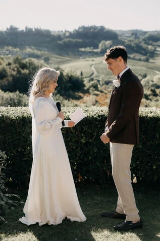 Rochelle and Damon, a joyful wedding in Tuscany