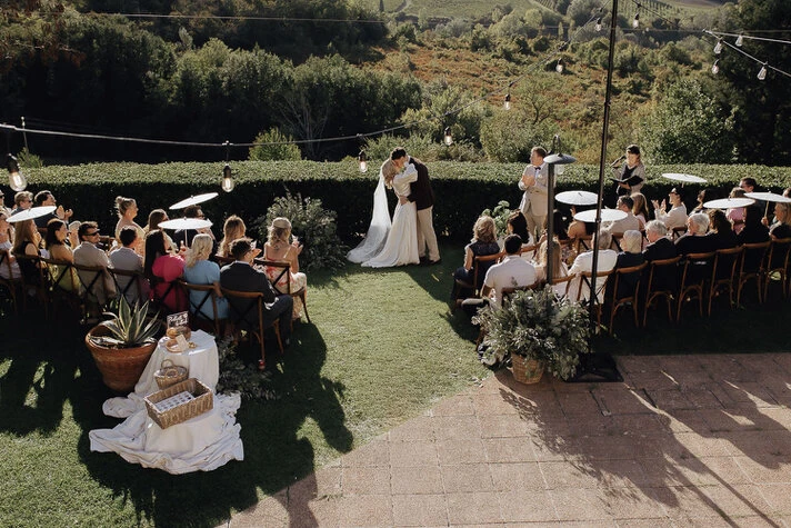 Rochelle and Damon, a joyful wedding in Tuscany