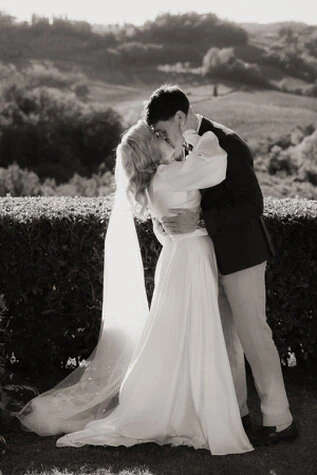 Rochelle and Damon, a joyful wedding in Tuscany