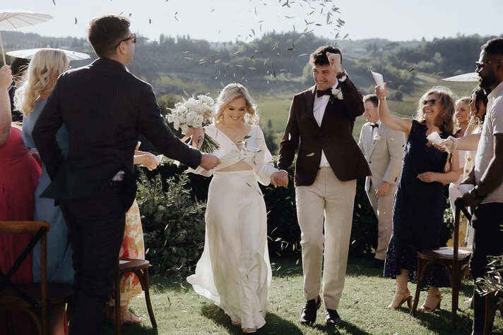 Rochelle and Damon, a joyful wedding in Tuscany