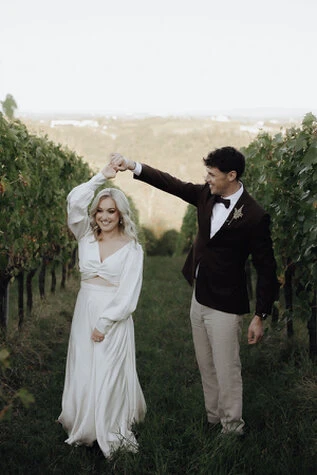 Rochelle and Damon, a joyful wedding in Tuscany