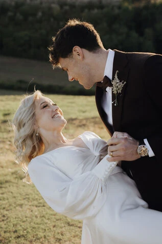 Rochelle and Damon, a joyful wedding in Tuscany
