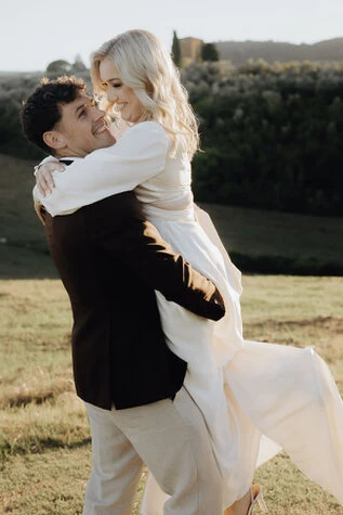 Rochelle and Damon, a joyful wedding in Tuscany