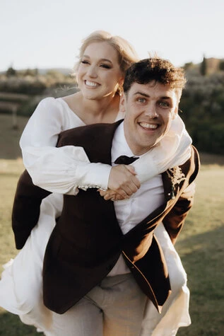 Rochelle and Damon, a joyful wedding in Tuscany