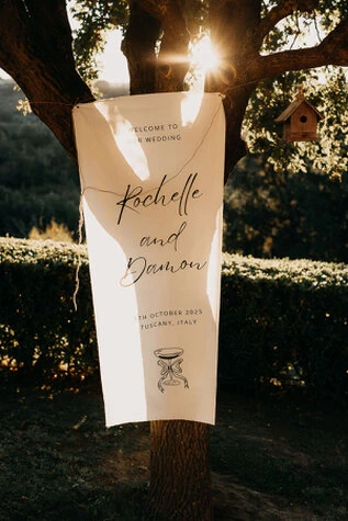Rochelle and Damon, a joyful wedding in Tuscany
