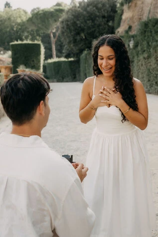 Marriage proposal at Boboli Gardens - Florence