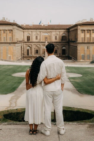 Marriage proposal at Boboli Gardens - Florence