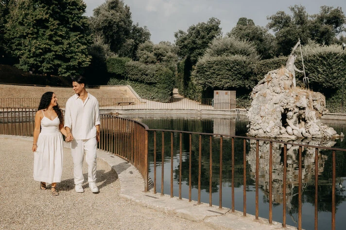 Marriage proposal at Boboli Gardens - Florence