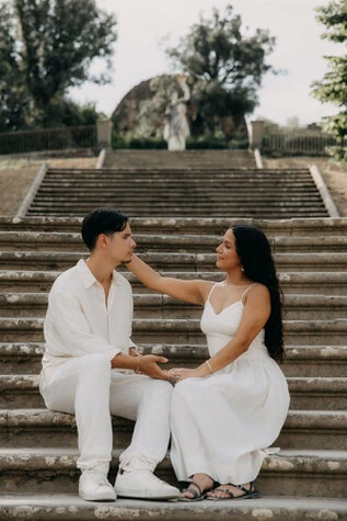 Marriage proposal at Boboli Gardens - Florence
