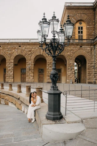 Marriage proposal at Boboli Gardens - Florence
