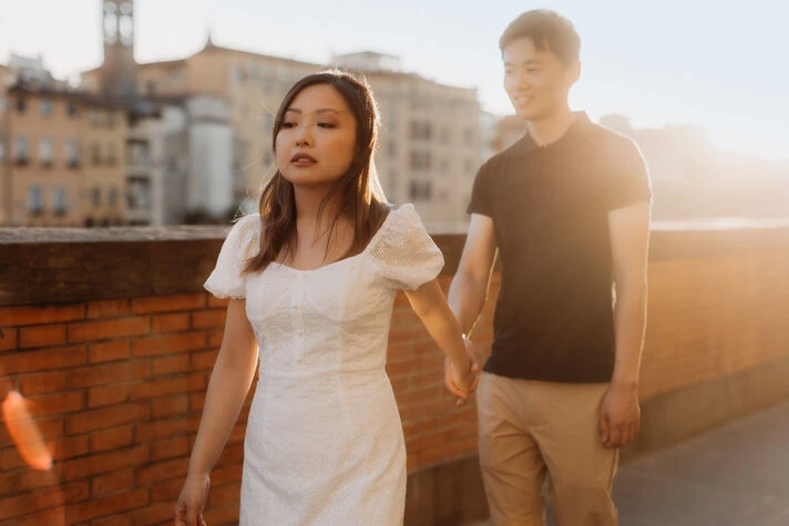 Engagement photo session in Florence