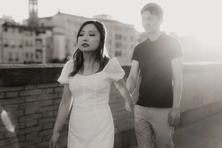 Engagement photo session in Florence