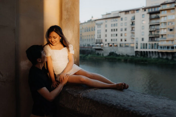 Engagement photo session in Florence