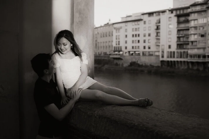 Engagement photo session in Florence