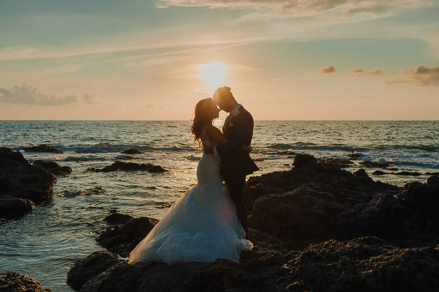 Servizio fotografico sul mare a Villa Parisi