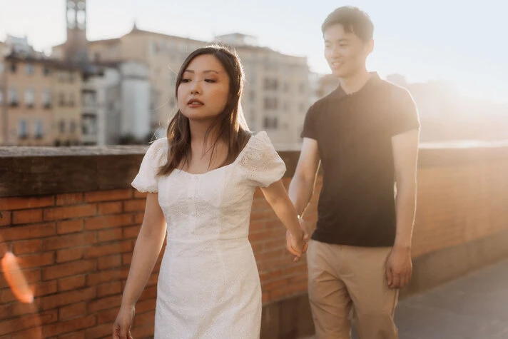 Sessione fotografica di engagement a Firenze