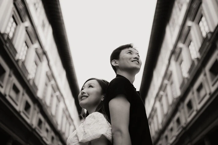 Sessione fotografica di engagement a Firenze