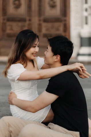 Sessione fotografica di engagement a Firenze