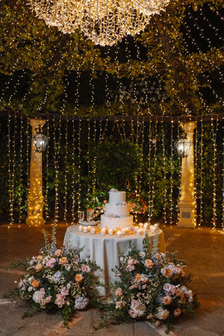 Allestimento taglio torta all