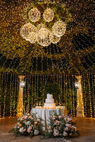 Allestimento taglio torta all