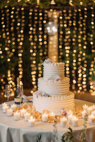 Allestimento taglio torta all