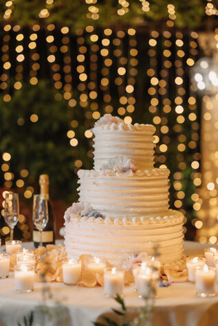 Allestimento taglio torta all